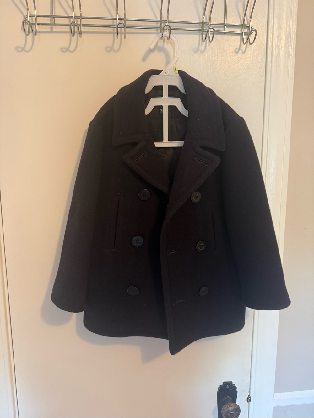 Polo boys classic double breasted wool peacoat